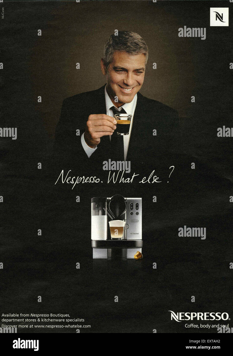 Nespresso george clooney hi-res stock photography and images - Alamy
