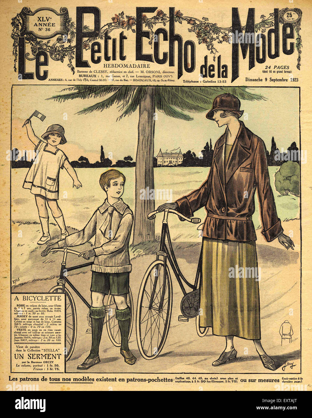1920s France Le Petit Echo de le Mode Magazine Cover Stock Photo - Alamy