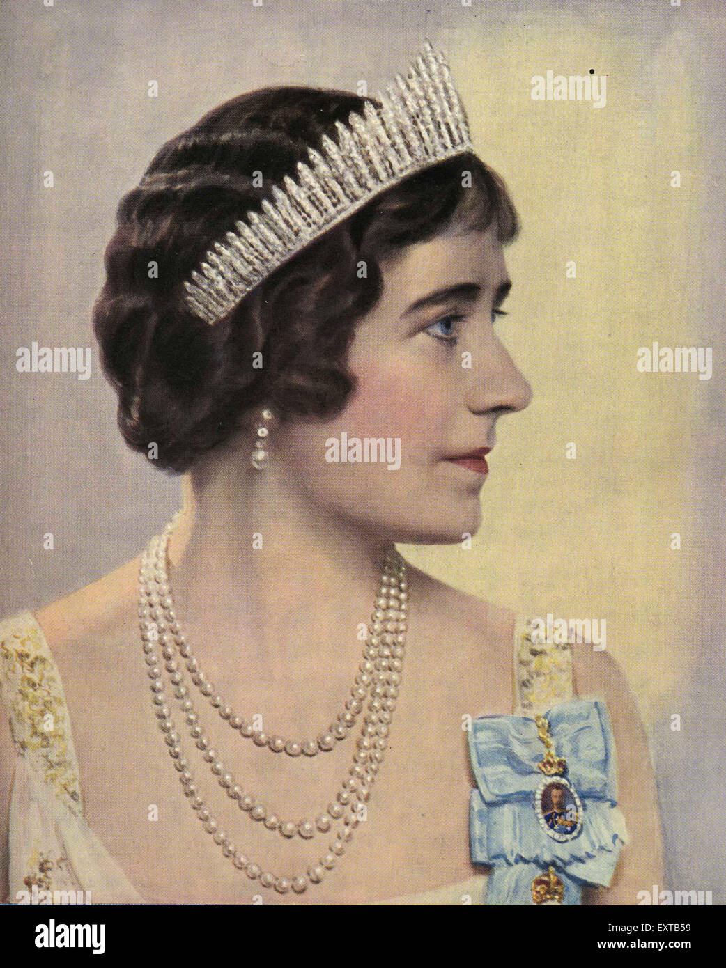 1930s UK Royalty Magazine Plate Stock Photo