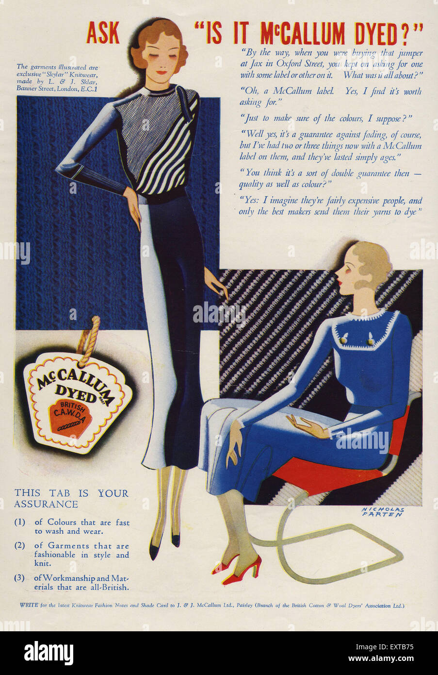 1930s uk fashion 1930s magazine hi-res stock photography and images - Alamy