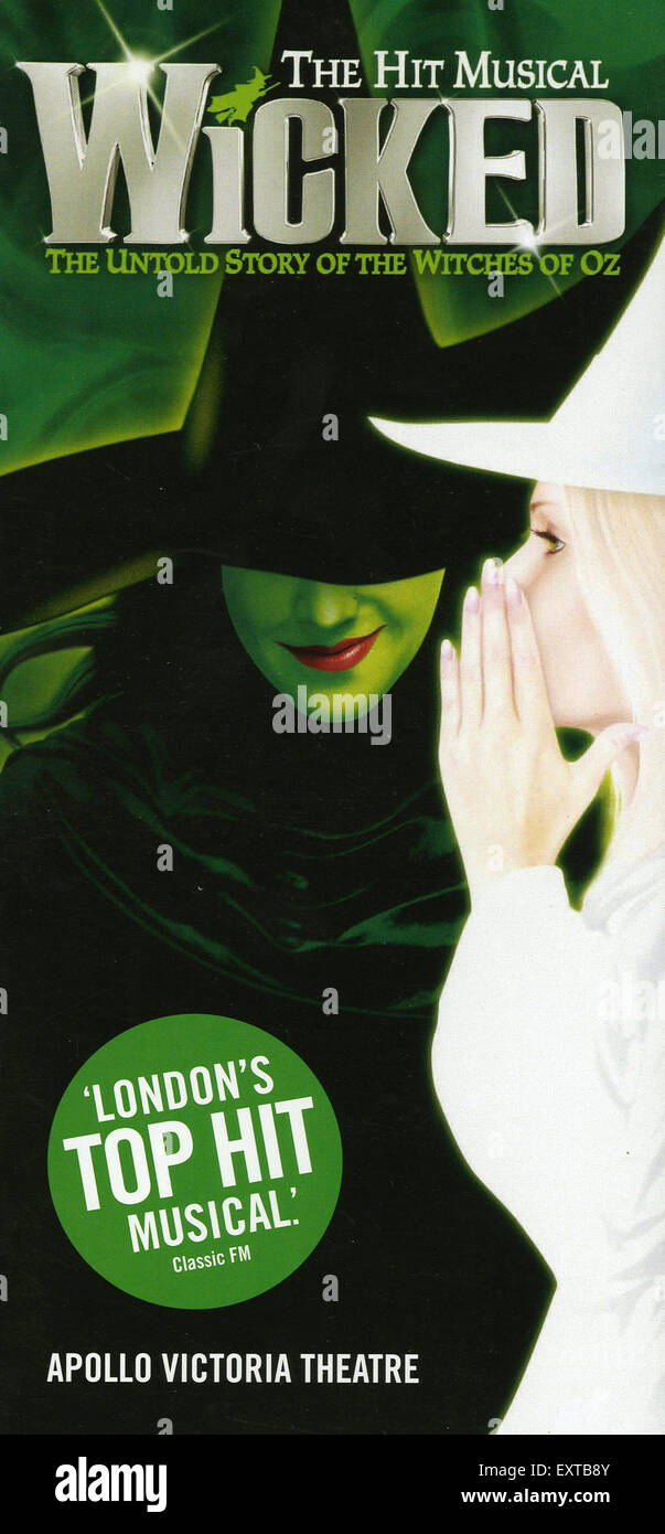 2000s UK Wicked Leaflet/  Flyer Stock Photo