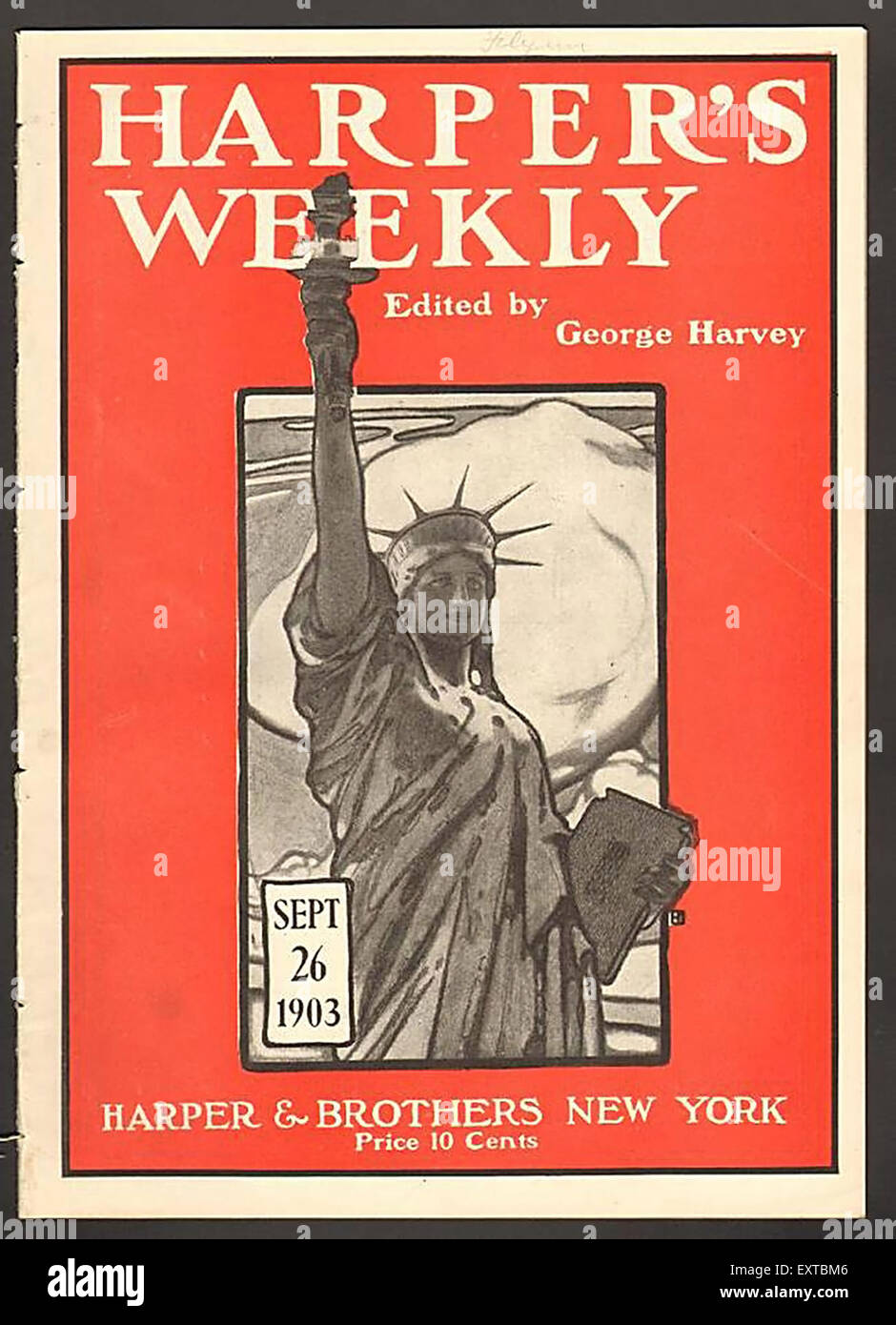 Harpers weekly cover hires stock photography and images Alamy