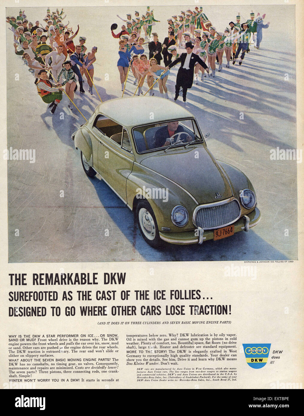 1960s USA DKW Magazine Advert Stock Photo