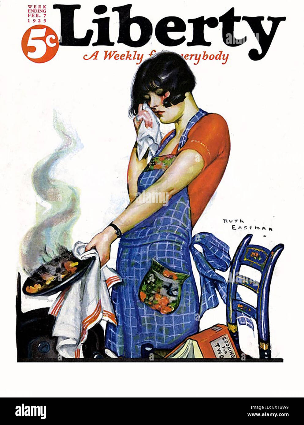 1920s USA Liberty Magazine Cover Stock Photo