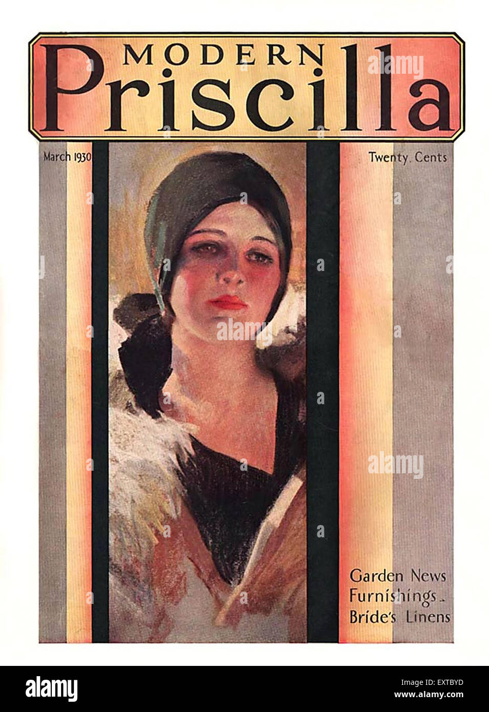 1930s USA The Modern Priscilla Magazine Cover Stock Photo