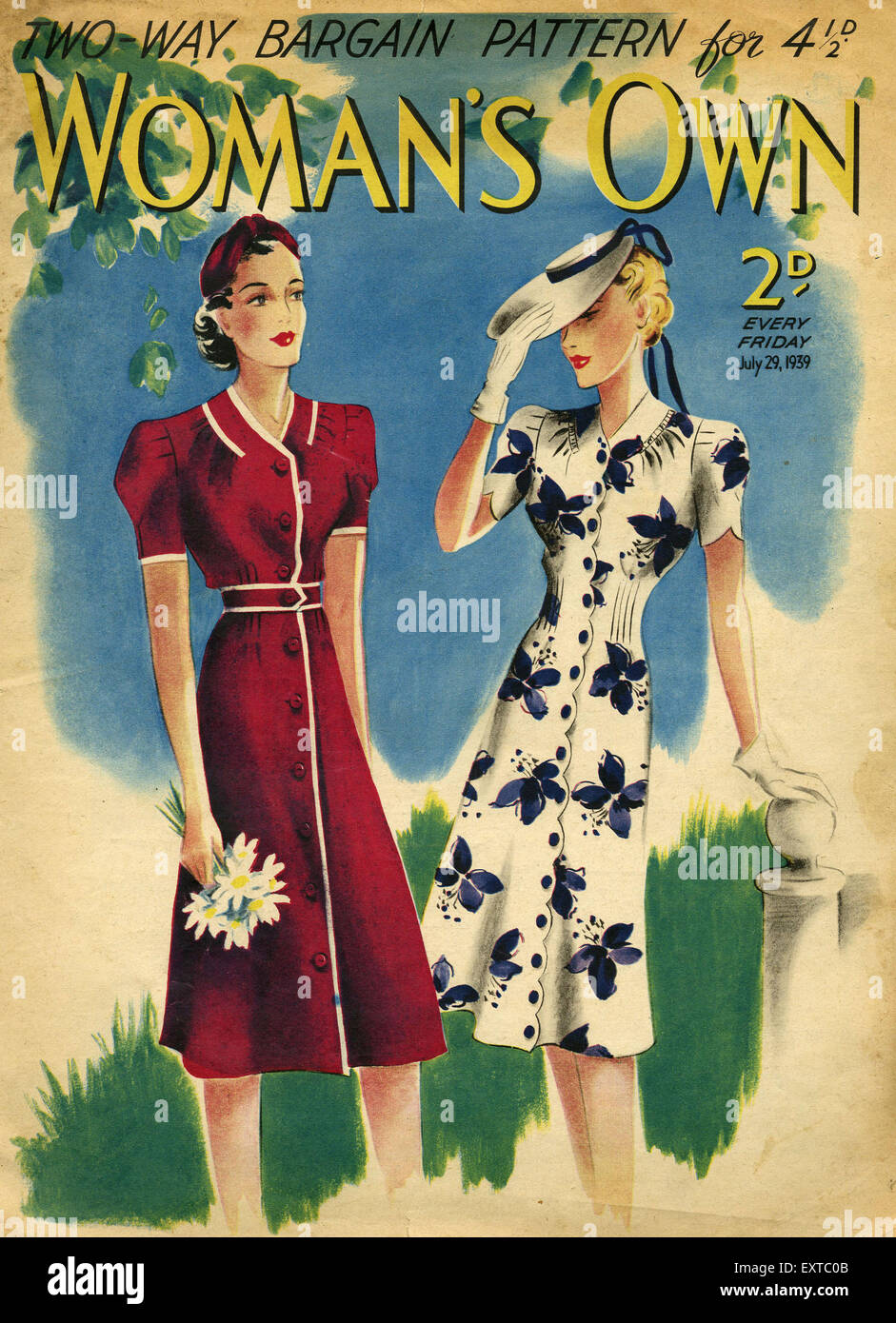 Womans fashion magazine 1930s hi-res stock photography and images - Alamy