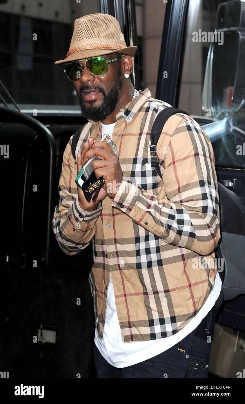 New York, NY, USA. 15th July, 2015. R Kelly out and about for Celebrity ...