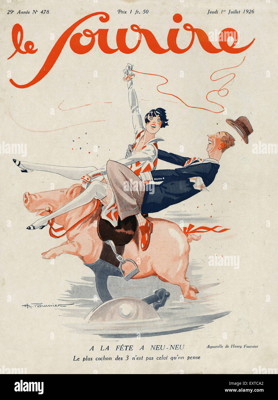 1920s france le sourire magazine hi-res stock photography and