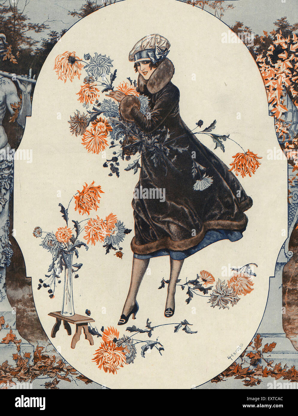 1920s France La Vie Parisienne Magazine Plate Stock Photo - Alamy