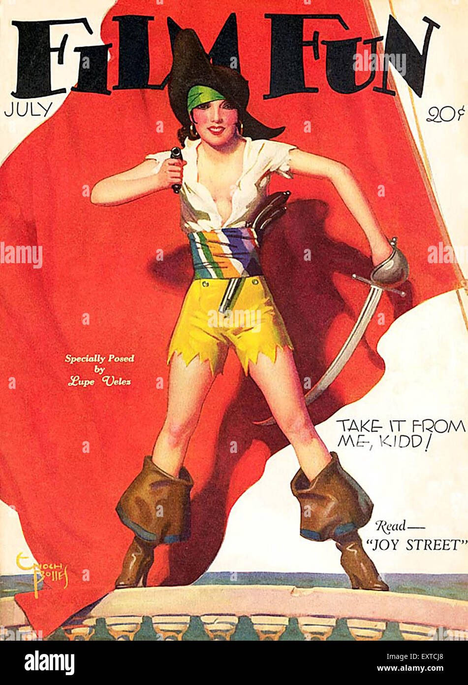 1920s USA Film Fun Magazine Cover Stock Photo