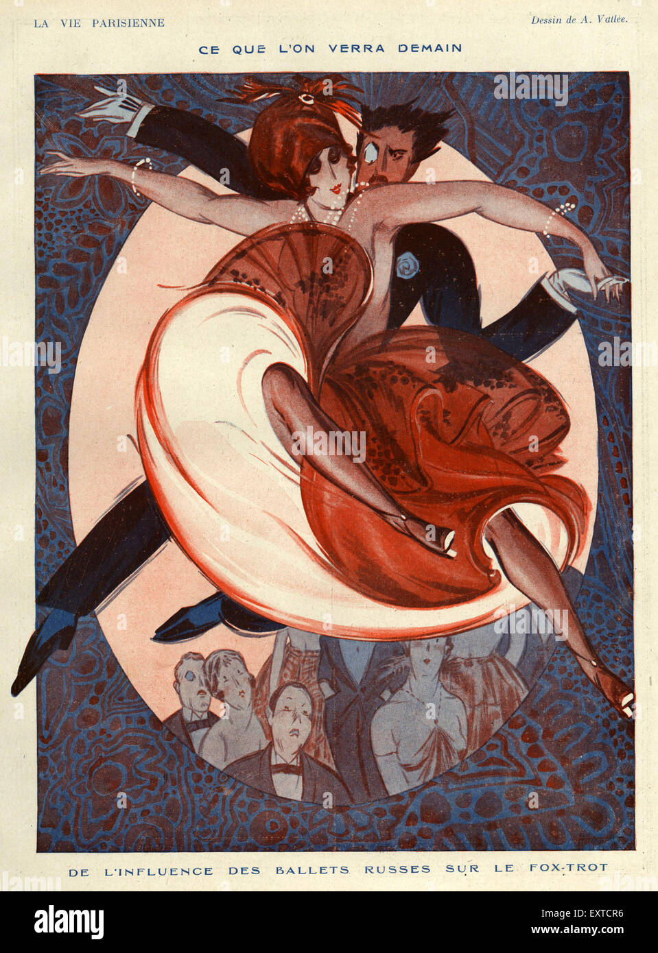 1920s France La Vie Parisienne Magazine Plate Stock Photo - Alamy