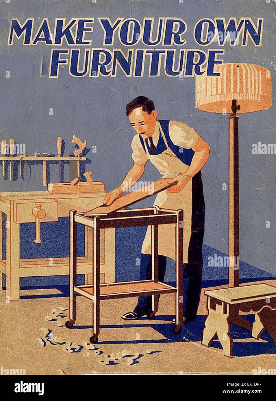 1930s UK Make Your Own Furniture Magazine Cover Stock Photo Alamy