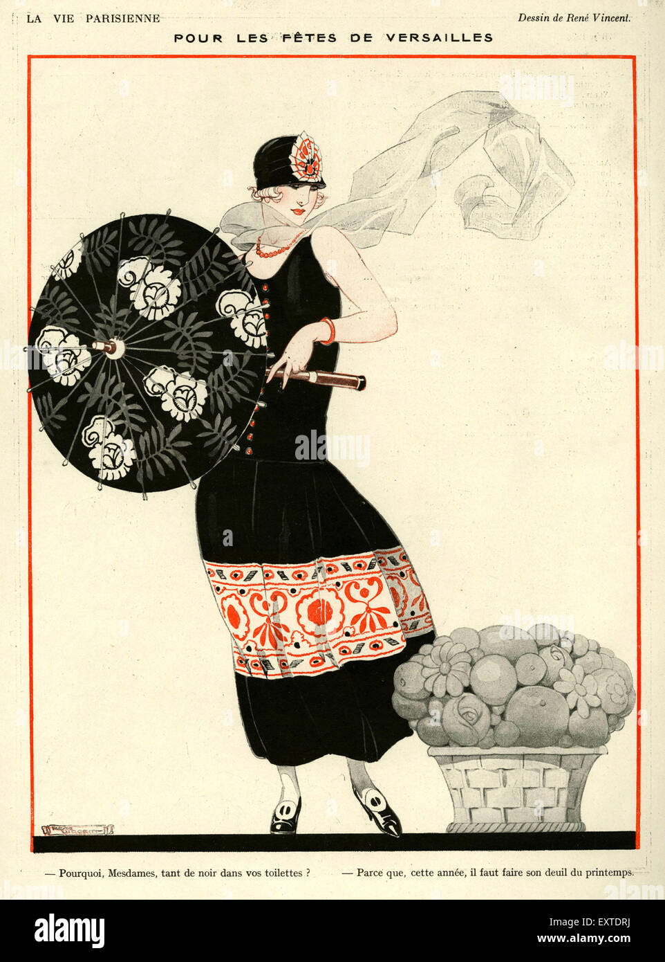 1920s france fashion magazine plate hi-res stock photography and images ...