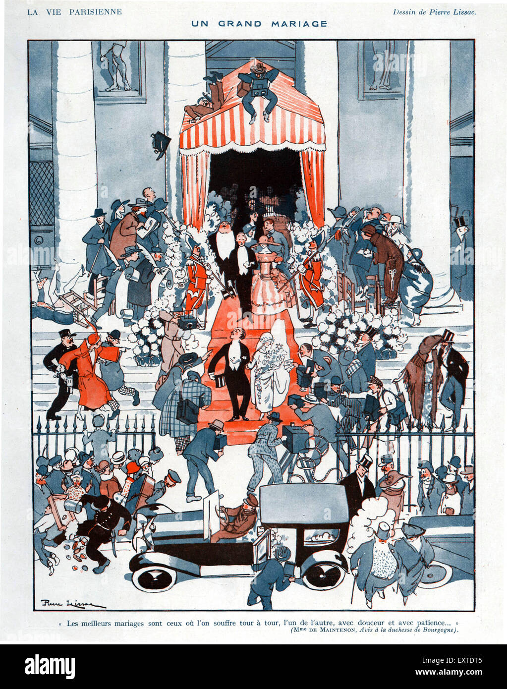1920s France La Vie Parisienne Magazine Plate Stock Photo - Alamy