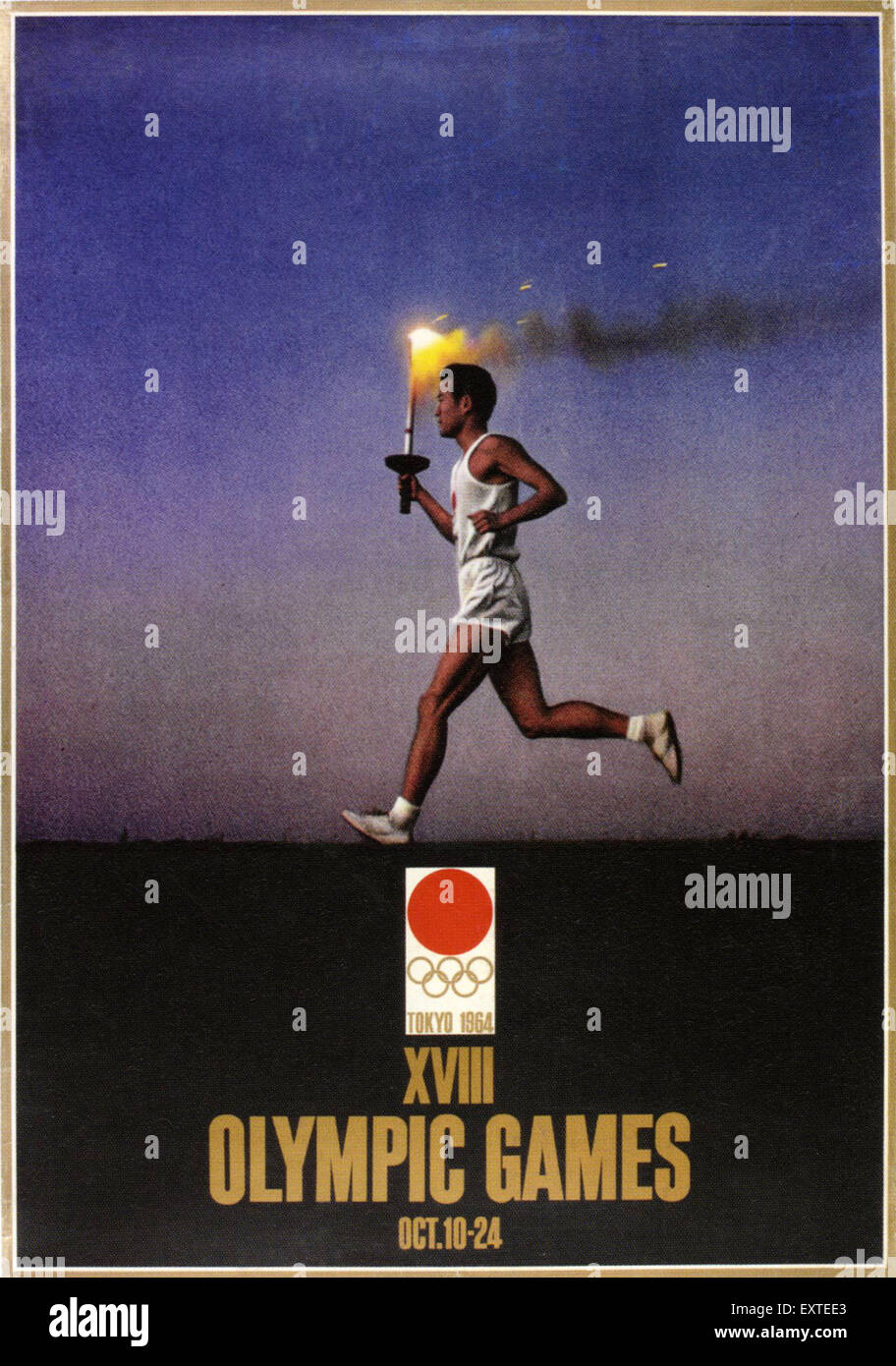 Poster olympic games tokyo 1964 hi-res stock photography and 