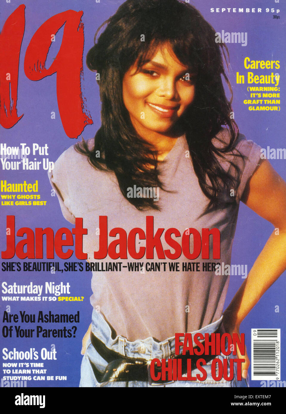 1990s UK 19 Magazine Cover Stock Photo