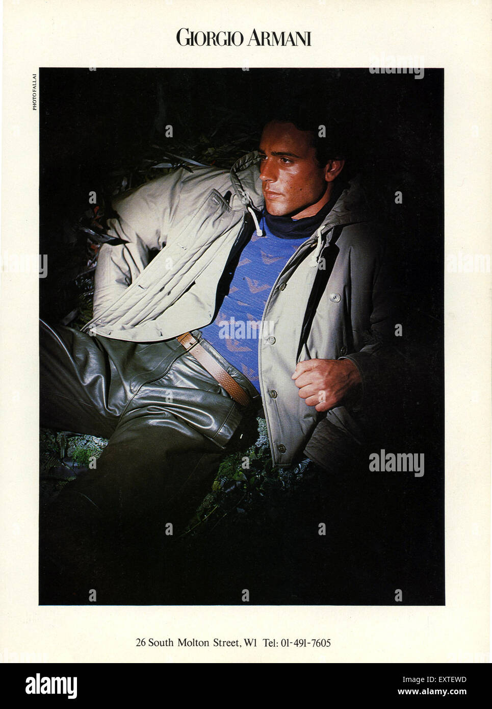 1990s uk giorgio armani magazine hi-res stock photography and