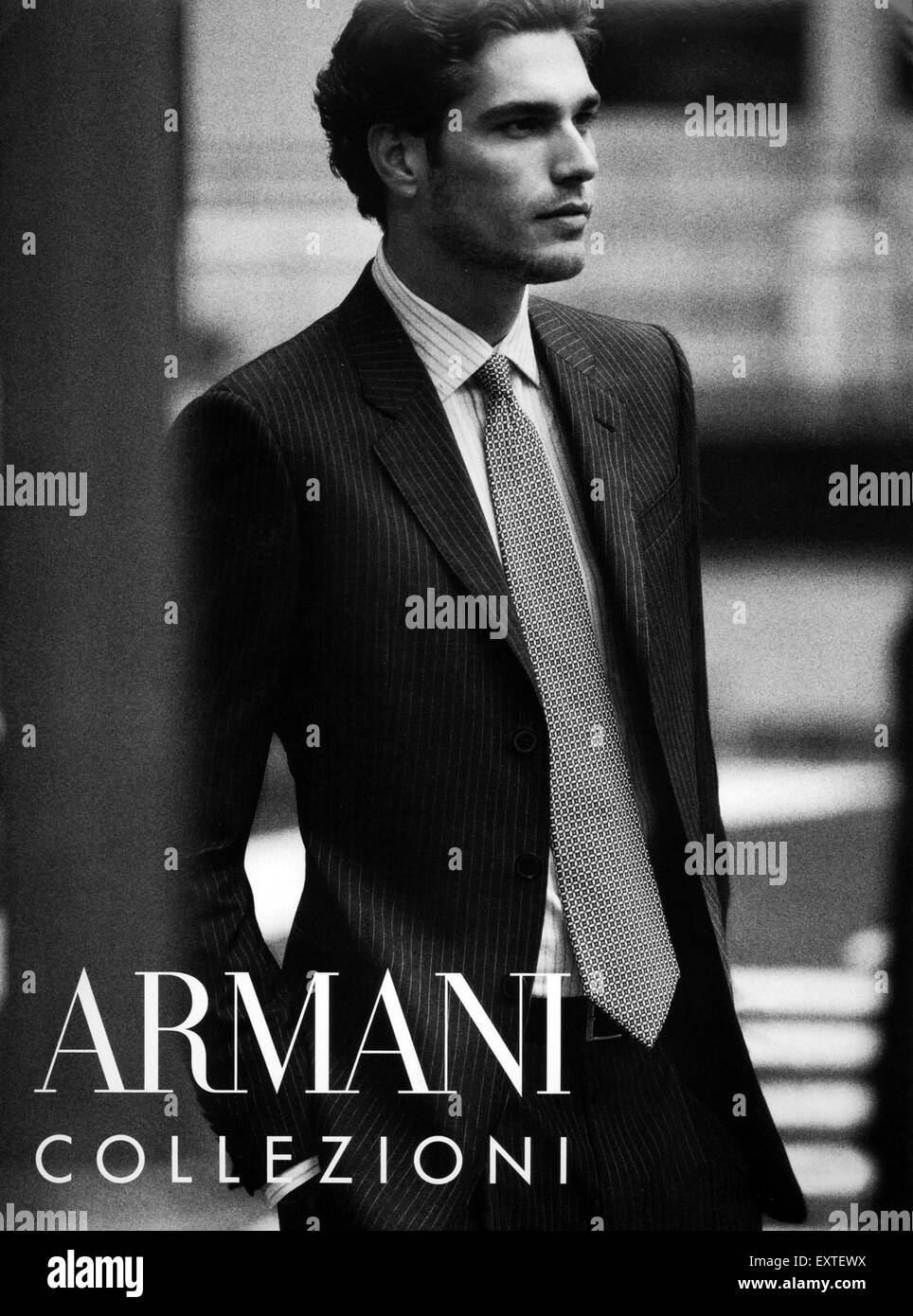 Giorgio Armani clothes advertisement Giorgio Armani French commercial Giorgio  Armani publicite Giorgio Armani black and white French advert Armani Stock  Photo - Alamy
