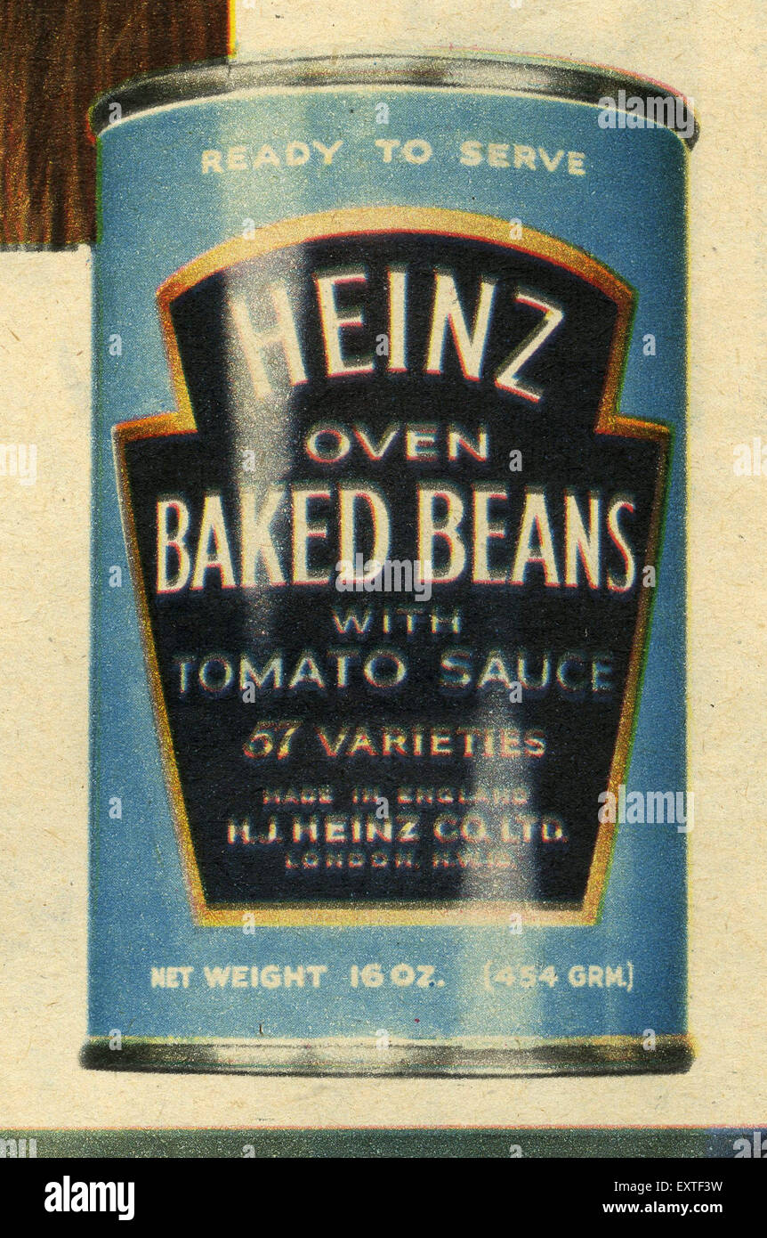 1960s UK Heinz Magazine Advert (detail Stock Photo Alamy