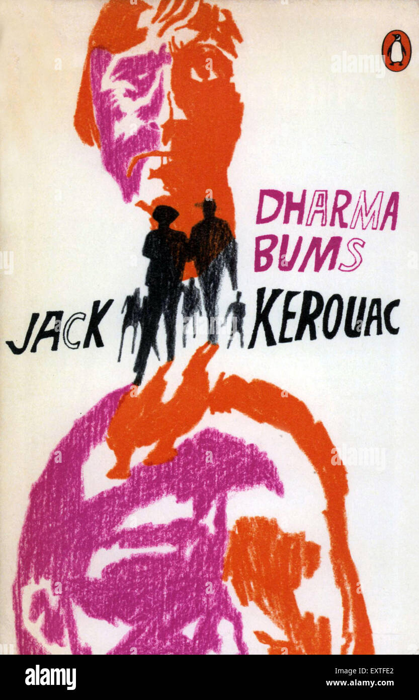 1970s UK Dharma Bums Book Cover Stock Photo