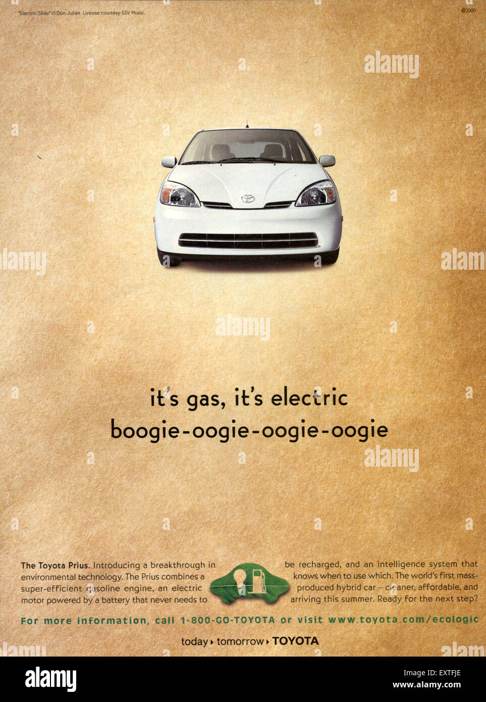 2000s UK Toyota Magazine Advert Stock Photo - Alamy