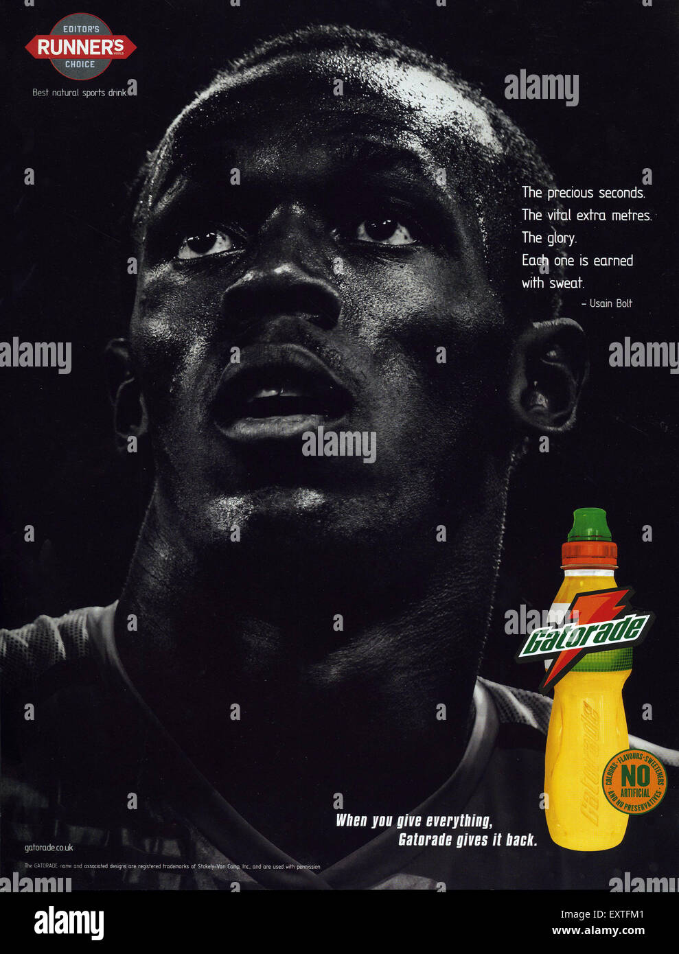 2000s UK Gatorade Magazine Advert Stock Photo Alamy