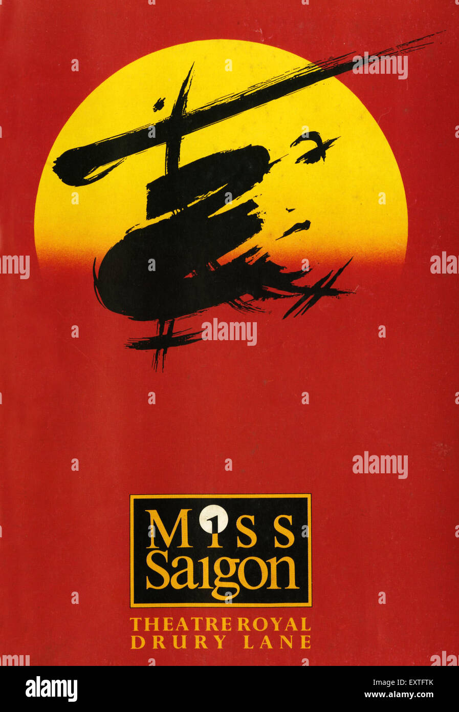 1980s UK Miss Saigon Poster Stock Photo