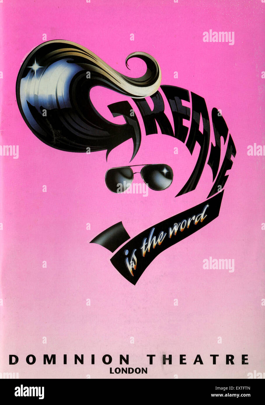 1990s UK Grease Poster Stock Photo