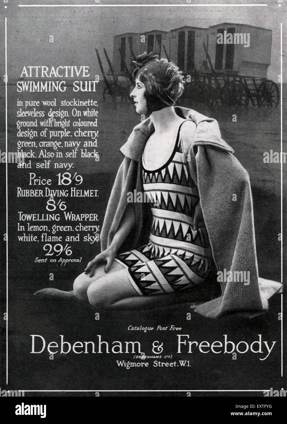 1920s UK Debenhams and Freebodys Magazine Advert Stock Photo Alamy