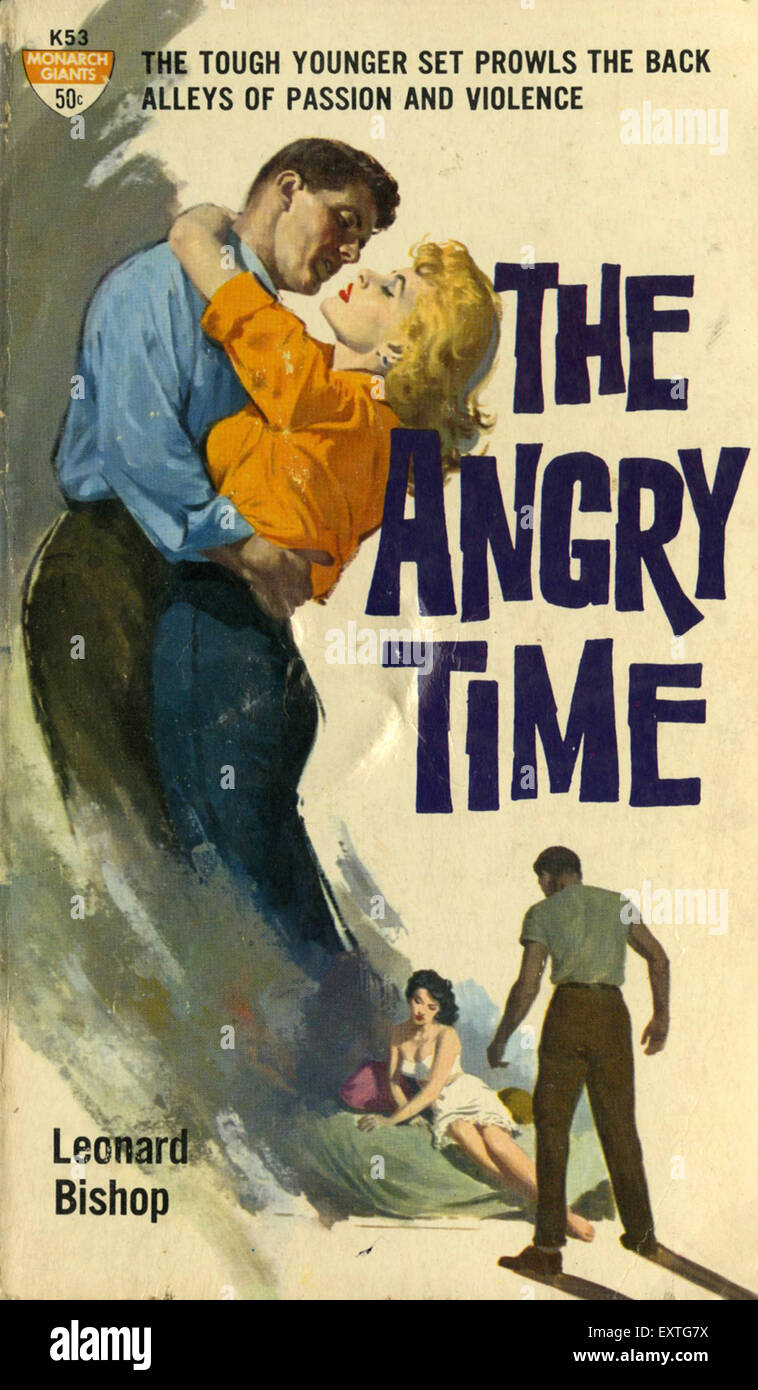 1960s USA The Angry Time Book Cover Stock Photo - Alamy