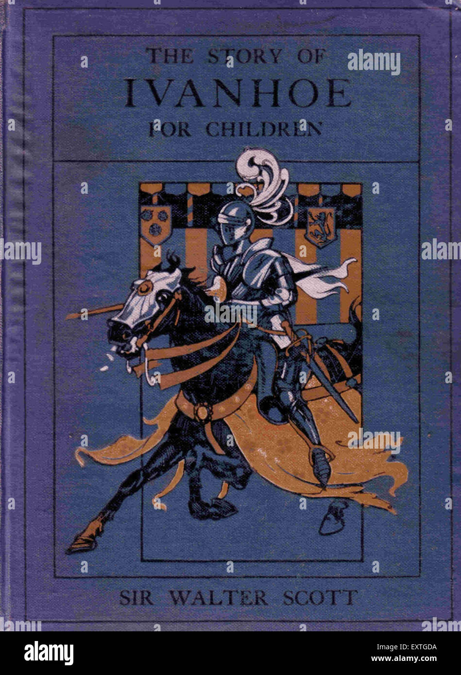 1920s UK Ivanhoe Book Cover Stock Photo Alamy