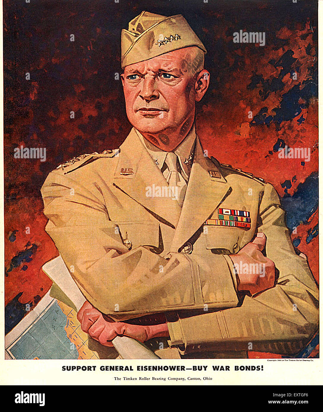 1940s USA The Timken Roller Bearing Company Magazine Advert Stock Photo