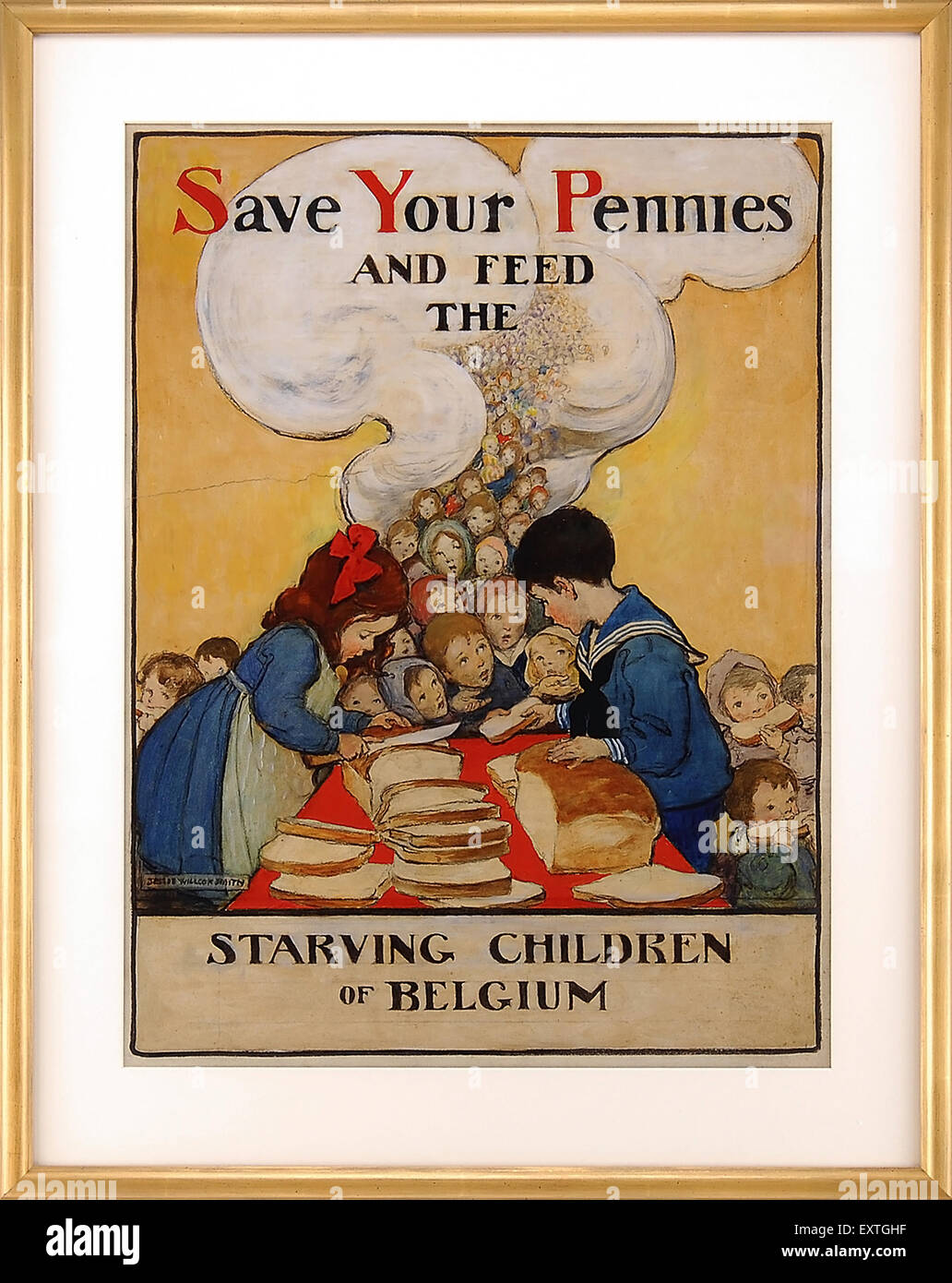 1910s USA Charity Poster Stock Photo