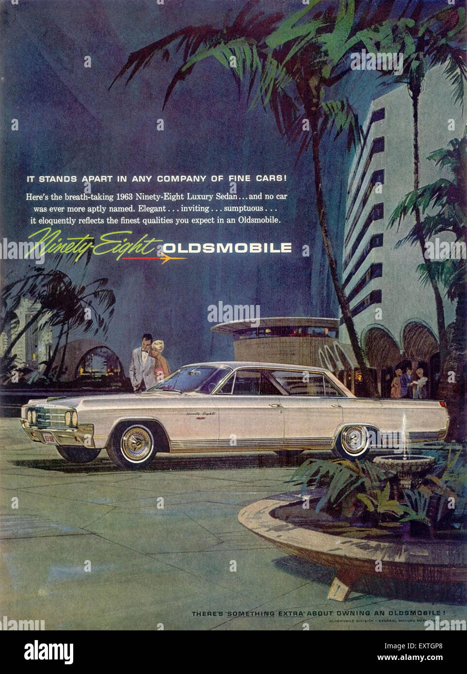 1960s USA Oldsmobile Magazine Advert Stock Photo