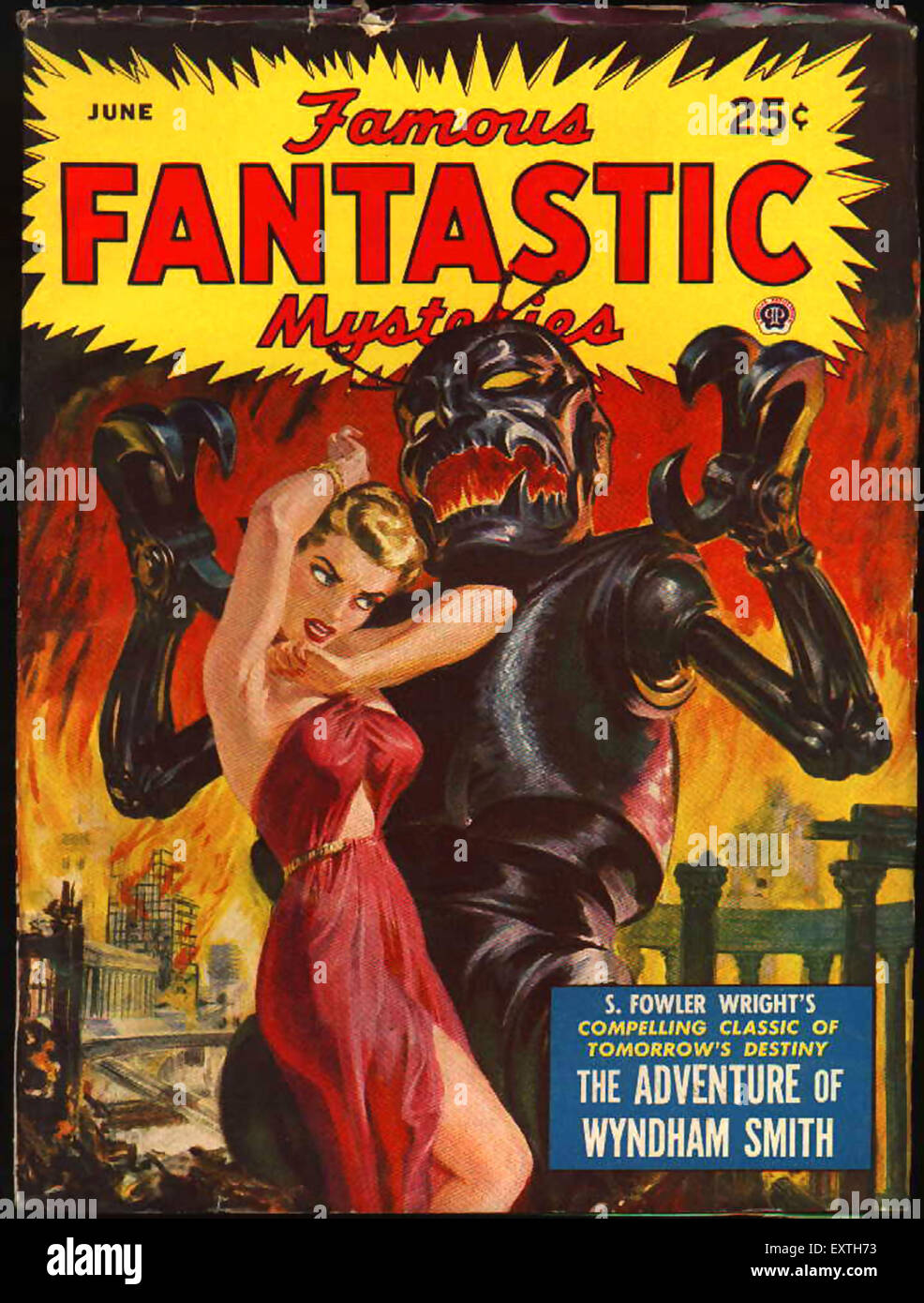 1940s USA Famous Fantastic Mysteries Magazine Advert Stock Photo