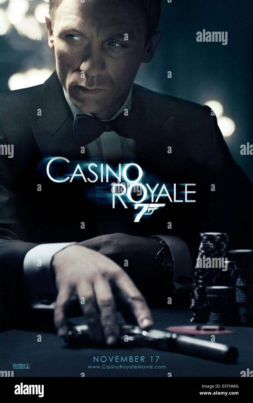 2000s UK Casino Royale Film Poster Stock Photo