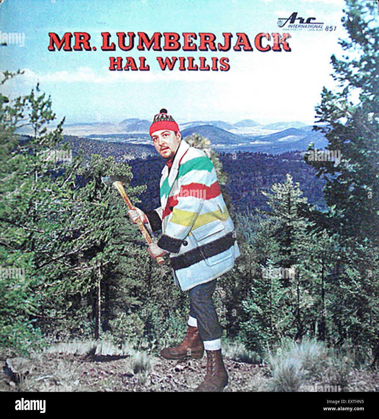 1970s USA Mr Lumberjack Hal Willis Album Cover Stock Photo Alamy