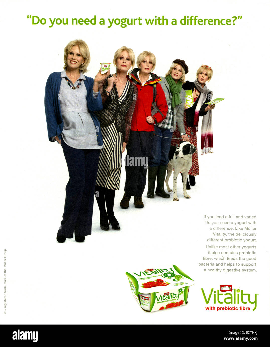 2010s UK Muller Magazine Advert Stock Photo