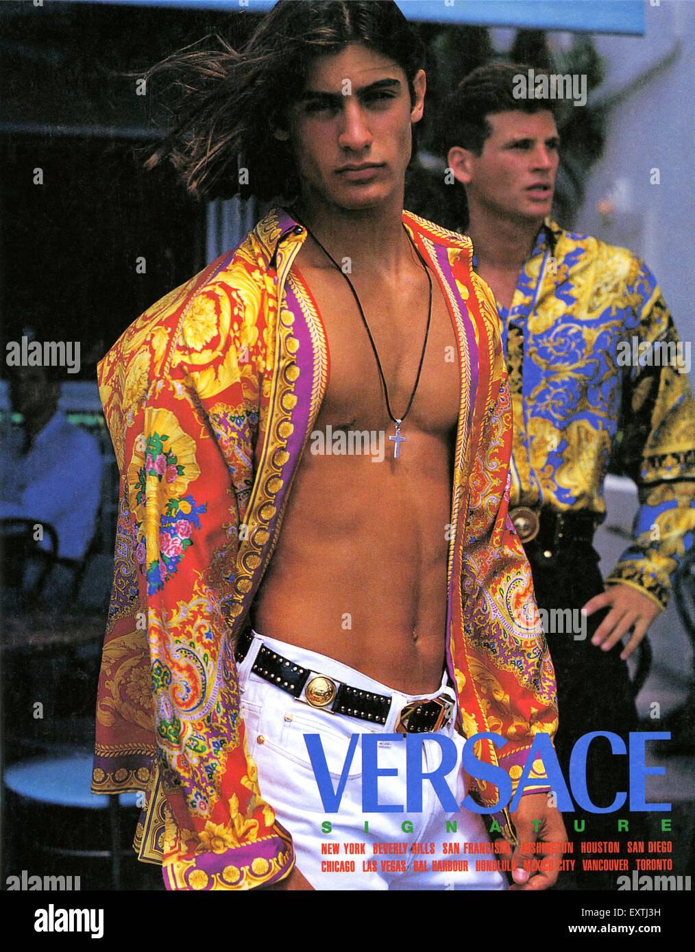 1990s USA Versace Magazine Advert Stock Photo - Alamy