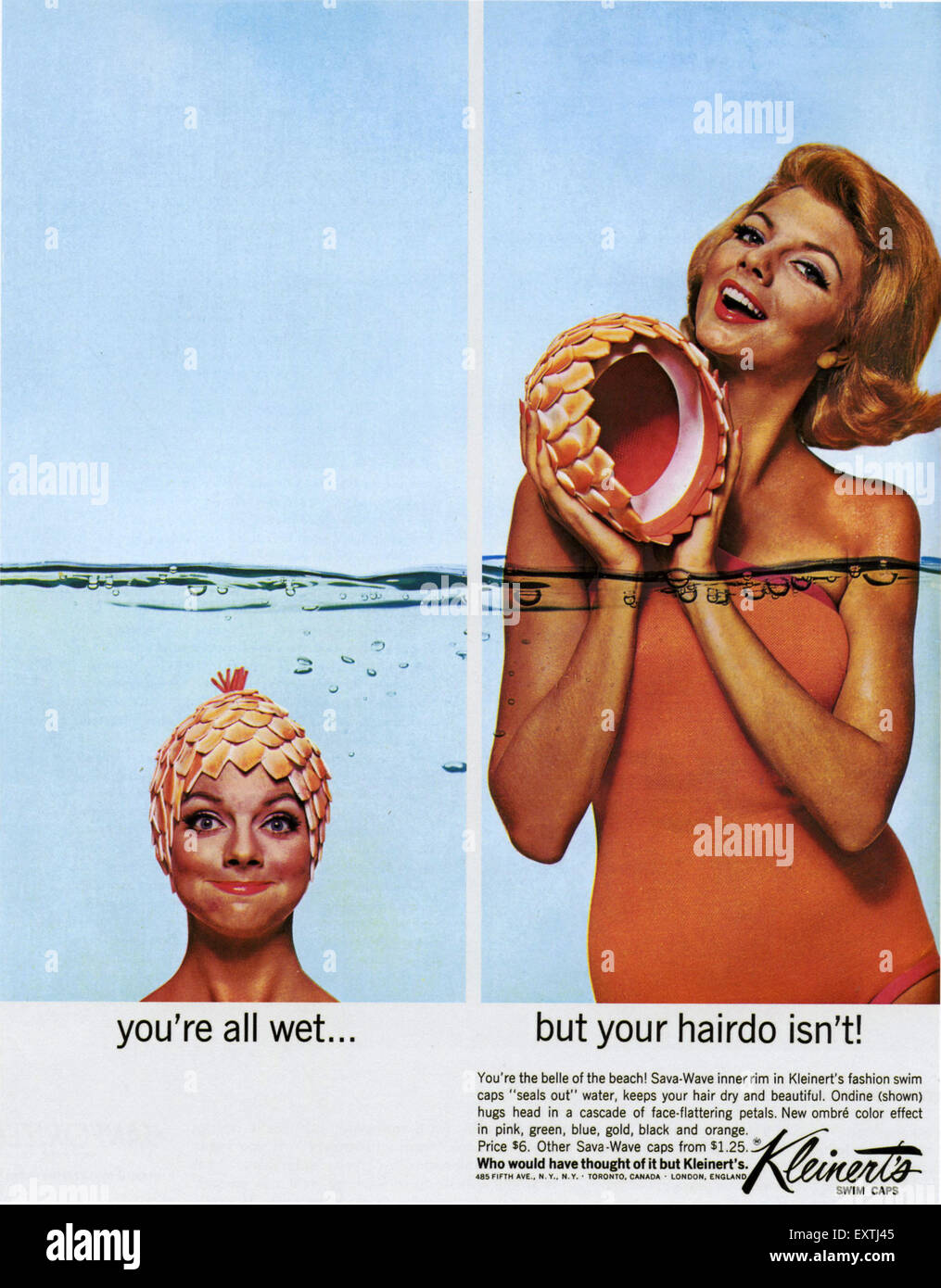1960s USA Kleinert's Magazine Advert Stock Photo