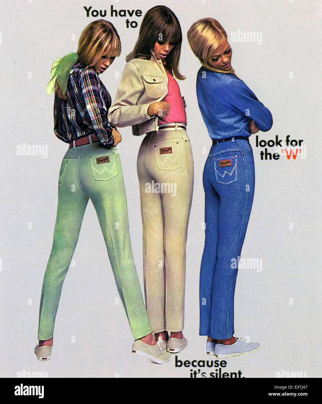 Jeans 1960s hi-res stock photography and - Alamy