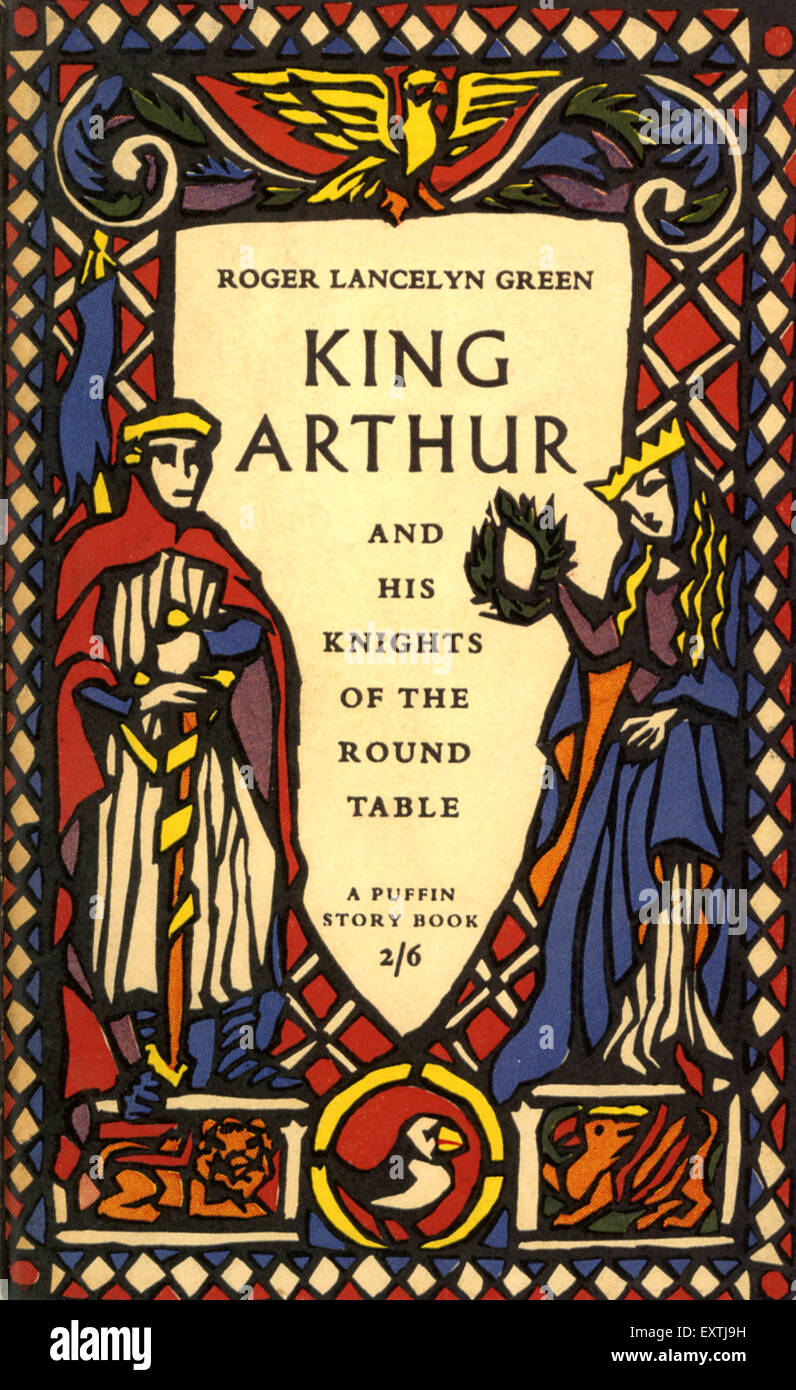 1950s UK King Arthur Book Cover Stock Photo