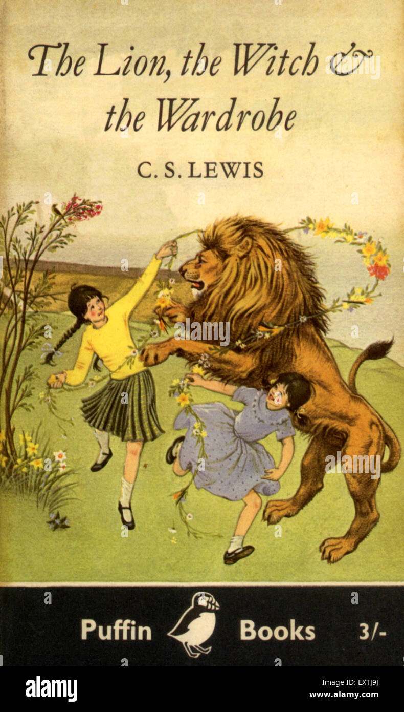 1950s UK The Lion, The Witch and the Wardrobe Book Cover Stock Photo - Alamy