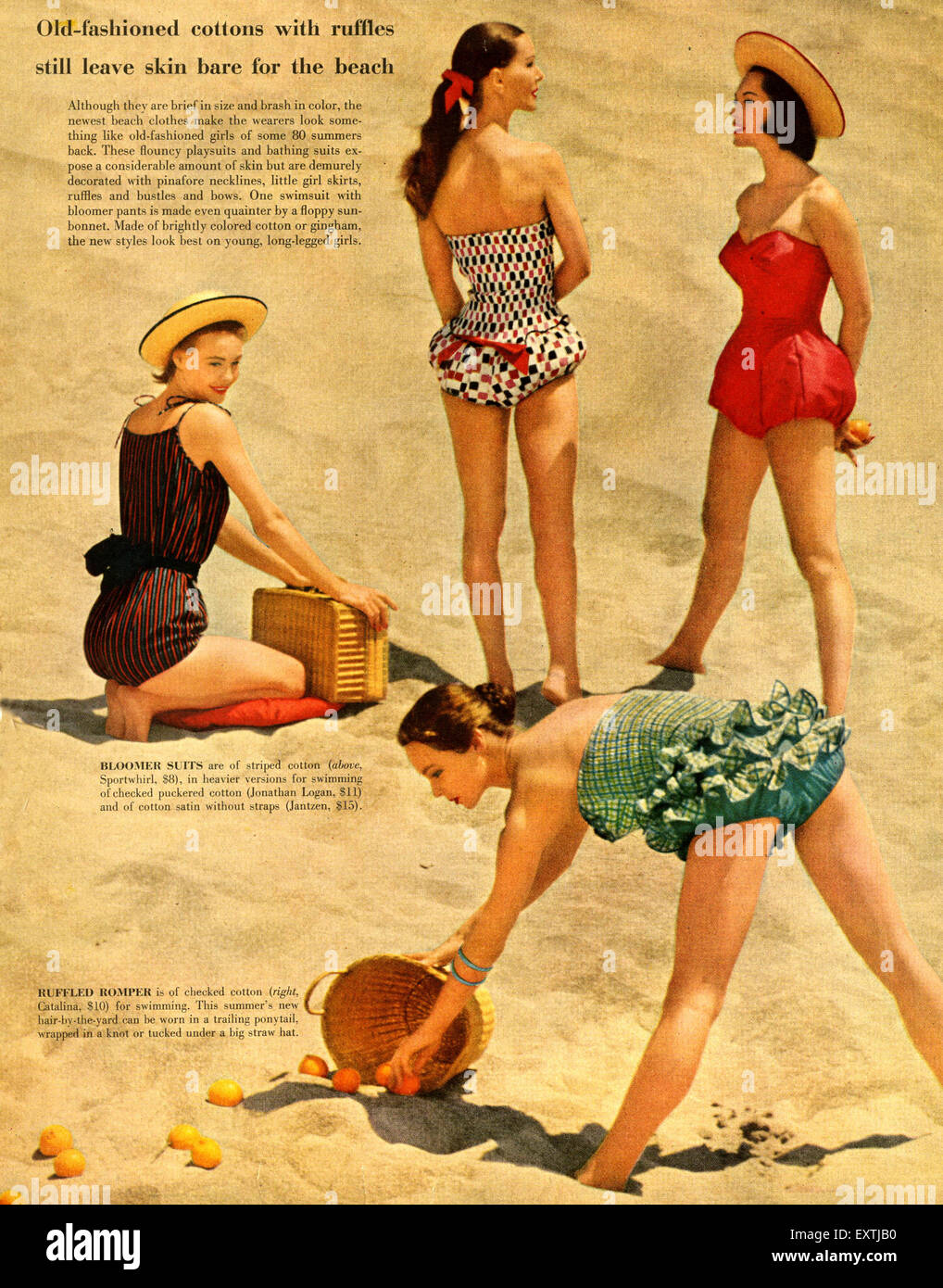 1950's women's swimwear