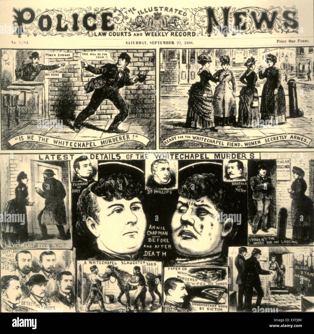 1880s UK The Illustrated Magazine Cover Stock Photo