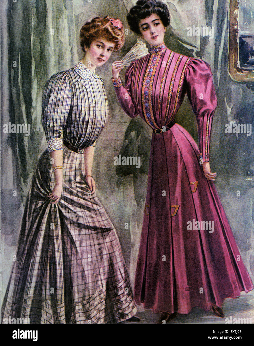 1900s USA Butterick Magazine Plate Stock Photo