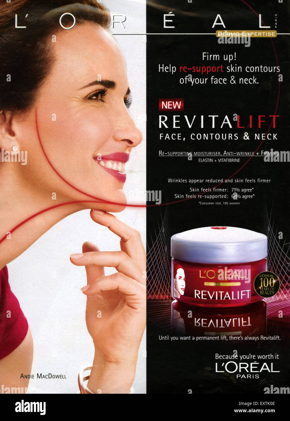 2000s Uk L Oreal Magazine Advert Stock Photo Alamy