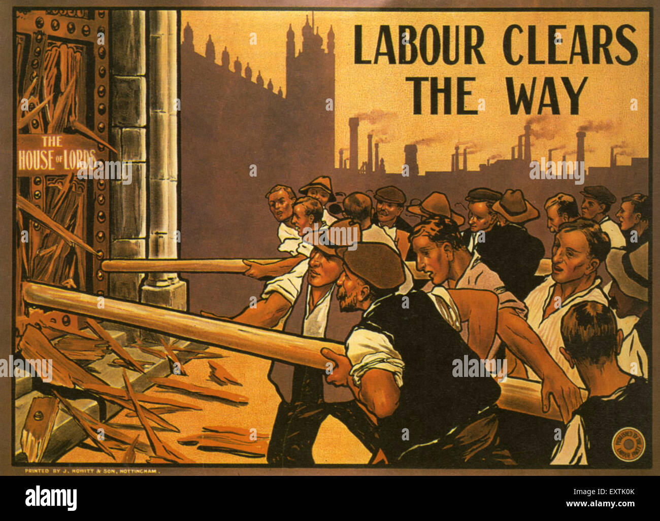 1910s UK The Labour Party Poster Stock Photo