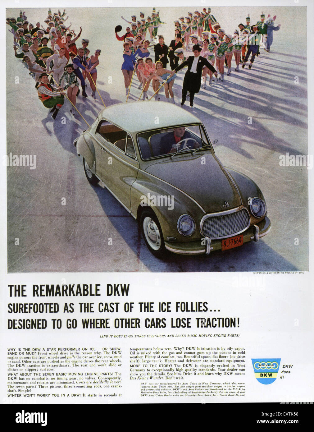 1960s USA DKW Magazine Advert Stock Photo