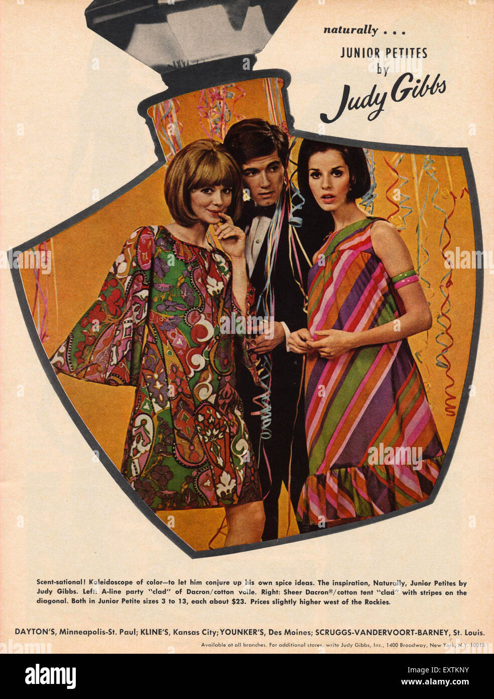 1960s USA Judy Gibbs Magazine Advert Stock Photo - Alamy